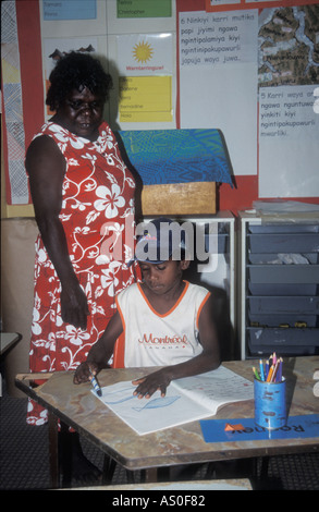 Isole Tiwi di Bathurst Nguiu comunità scuola primaria Foto Stock