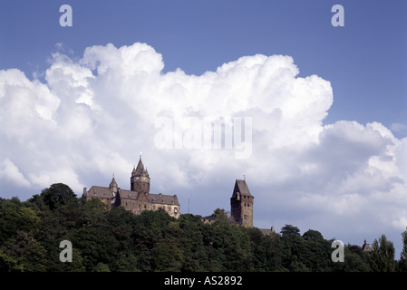 Altena, Burg, Blick von Westen Foto Stock