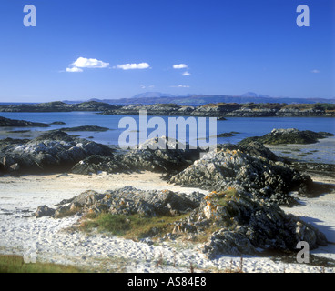 Seashore Arisaig vicino a Mallaig Highlands scozzesi Scozia Scotland Foto Stock