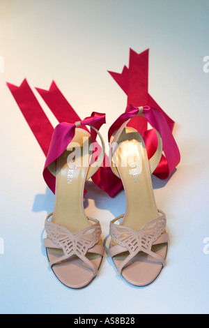 Scarpe donna Tacchi Alti Barneys Visualizzazione finestra di New York City Foto Stock