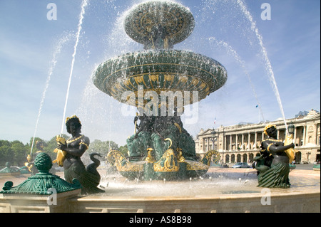 Place de la Concorde Parigi Francia Foto Stock