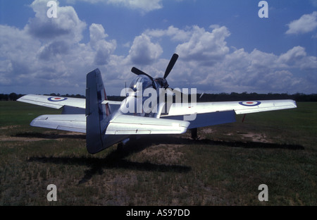 P51 Mustang essendo riparato a Caboolture Airfield Queensland Australia Merlin V12 motore RAAF Royal Australian Air Force marcatura Foto Stock