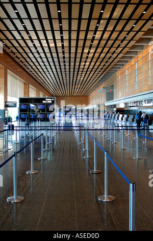 Terminal Aeroportuale e l'Aeroporto Logan di Boston Massachusetts Foto Stock