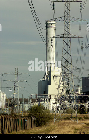 Centrale elettrica a gas Corby Northamptonshire Inghilterra Foto Stock