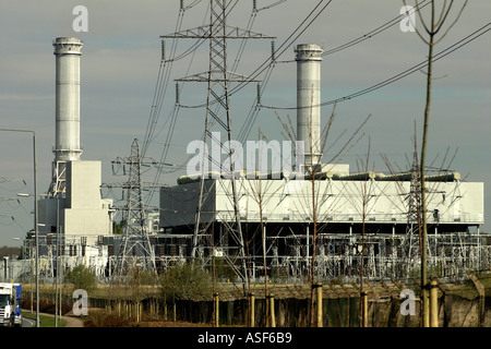 Centrale elettrica a gas Corby Northamptonshire Inghilterra Foto Stock