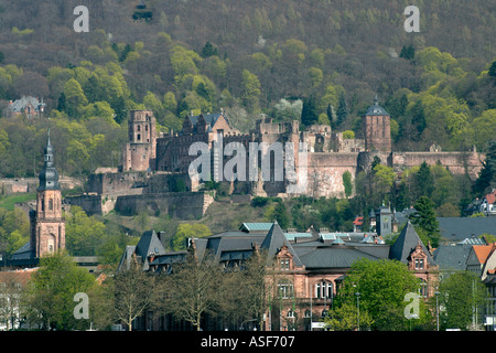 Castello di Heidelberg Wurtemburg Baden Germania Foto Stock