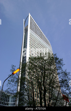 La moderna architettura Skyscraper Il Hoftoren soprannominato 'de Vulpen' la penna stilografica in l'Aia Paesi Bassi Paesi Bassi Foto Stock