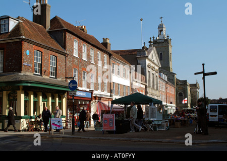 Blandford Forum Dorset città mercato in Inghilterra Foto Stock