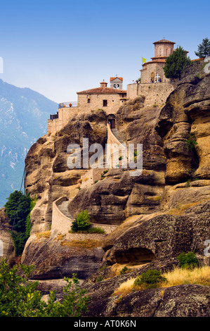 Il monastero di Varlaam Moni Varlaam a Meteora e Kalambaka Grecia Foto Stock