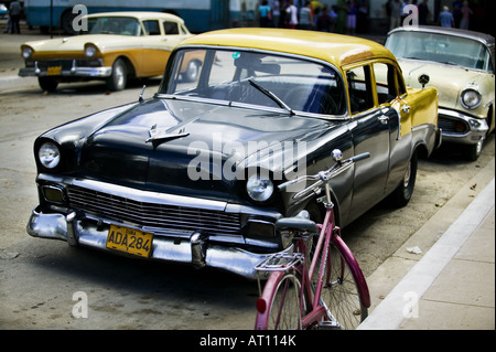 Vecchia Chevy americano (Chevrolet) siede parcheggiato in Moran (Cuba). Classic American cars sono visti in tutta Cuba. Foto Stock