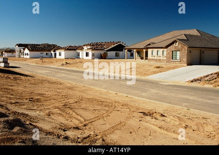 Nuova costruzione in casa in un nuovo sviluppo residenziale in Arizona Foto Stock