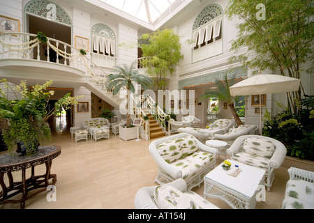 Il Mandarin Oriental Hotel; leggendario Oriental Bangkok. L'autore della Lounge. Foto Stock