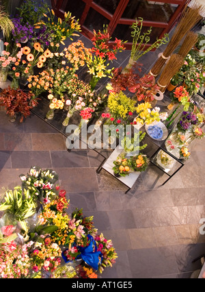 Pressione di stallo di fiori a Bergen Foto Stock