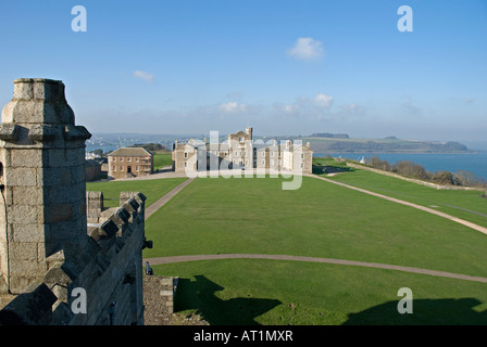 Il Castello di Pendennis, Falmouth, Cornwall, Regno Unito. La caserma, costruito nel 1901 Foto Stock