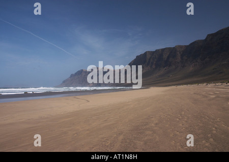 Playa de San Juan, La Caleta de Famara Foto Stock