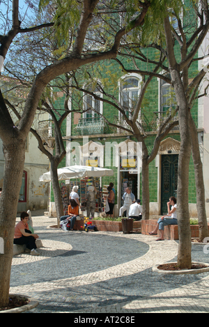 Praça Luis de Camoes Lagos Algarve Portogallo Foto Stock