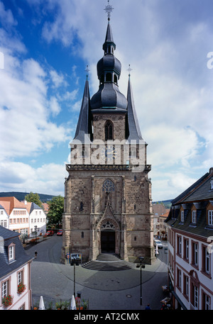 St. Wendel, Basilika San Wendelin (Wendalinusbasilika), Westfassade Foto Stock