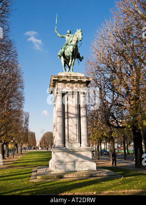 Statua di LaFayette, Cours la Reine, Parigi Francia Europa Foto Stock