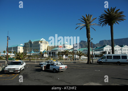 Vista del Victoria and Alfred Waterfront Città del Capo Sud Africa Foto Stock