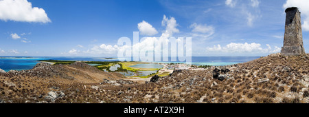 Panorama di Gran Roque Venezuela lookout dal faro Foto Stock