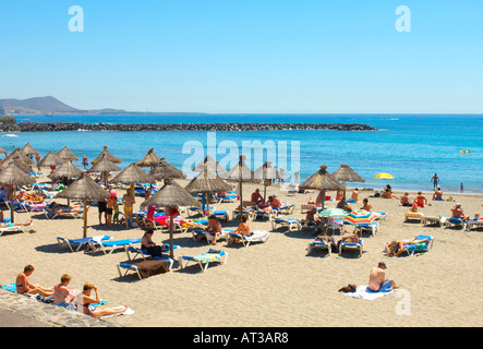Scena di spiaggia Foto Stock