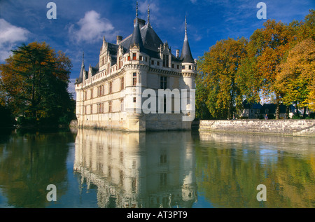 Chateau Azay le Rideau Indre et Loire Val du Loire Francia Foto Stock