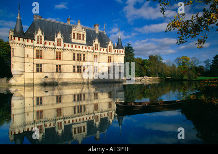 Chateau Azay le Rideau Indre et Loire Val du Loire Francia Foto Stock