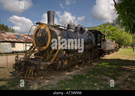 Costa Rica Palmar Sur vecchio Ferrocaril de Sur locomotore ferroviario Foto Stock