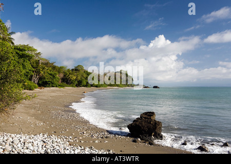 Costa Rica Osa Peninsula Cabo Matapalo Pan Dulce Beach Foto Stock