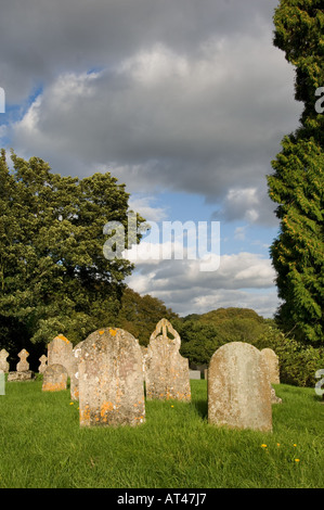 Cimitero presso la chiesa di St Marys Selbourne Inghilterra Hampshire REGNO UNITO Foto Stock