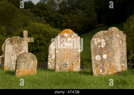 Cimitero presso la chiesa di St Marys Selbourne Inghilterra Hampshire REGNO UNITO Foto Stock