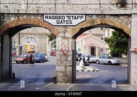 Ragged Staff Gates Gibilterra Foto Stock