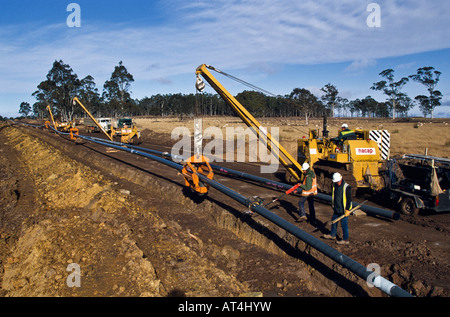 Posa gasdotto Australia Foto Stock