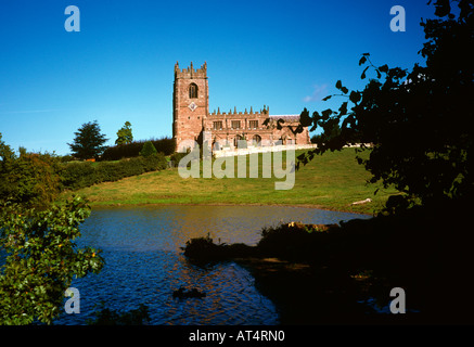 Regno Unito Cheshire Marbury St Michaels chiesa sopra il semplice Foto Stock