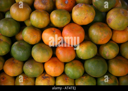 I frutti sono colombiani esportazione prodotti soprattutto le banane e le arance sono rinomati prodotti di esportazione Foto Stock