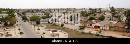 La Gambia Banjul in elevazione di area amministrativa panoramic Foto Stock