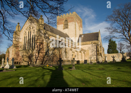 St Asaph chiesa in Galles Cattedrale anglicana Galles del Nord Foto Stock