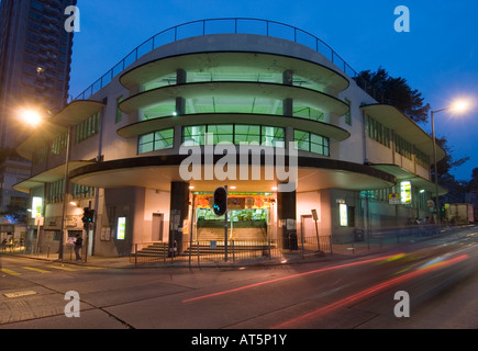 "Bauhaus o in stile Art Deco di Wan Chai nel mercato di Hong Kong" Foto Stock