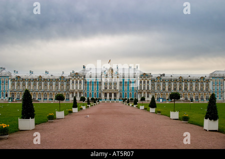 Carskoe Selo, Caterina ii palace. vicino a ST.PETERSBURG, Russia Foto Stock