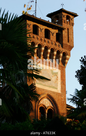 Il castello di Mazzè. Ivrea, Piemonte, Italia Foto Stock