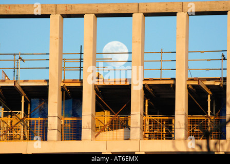 Lavori di costruzione della zona del filamento del lungomare di Liverpool Liverpool ONE Foto Stock