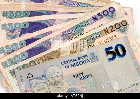 Naira della Nigeria valuta Foto Stock