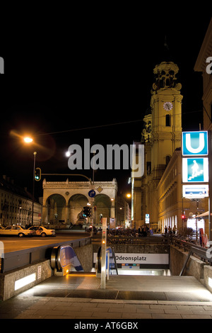 In Germania, in Baviera, Monaco di Notte Foto Stock