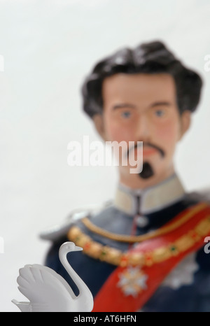 Ludwig II di Baviera, statuetta Foto Stock