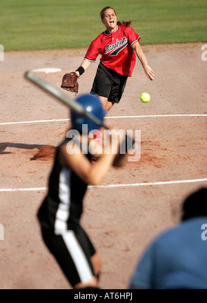 Softball, Cup finale, Baden-Württemberg donne, Mannheim Tornados versus Cougars Karlsruhe Foto Stock