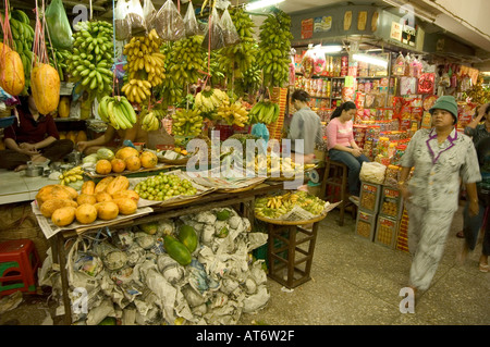 Mercato Orussey Phnom Penh Cambogia del Sud-est asiatico Foto Stock