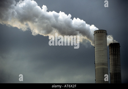 Centrali elettriche a carbone, Germania occidentale. Foto Stock