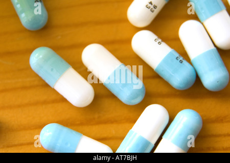 Il Prozac, medicina, pillole, capsule Foto Stock