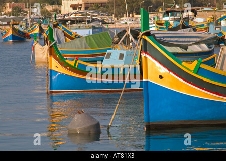 Porto di Marsaxlokk Malta Foto Stock