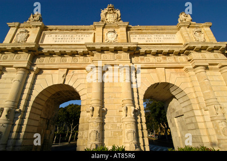 Porte des Bombes Floriana Malta Foto Stock